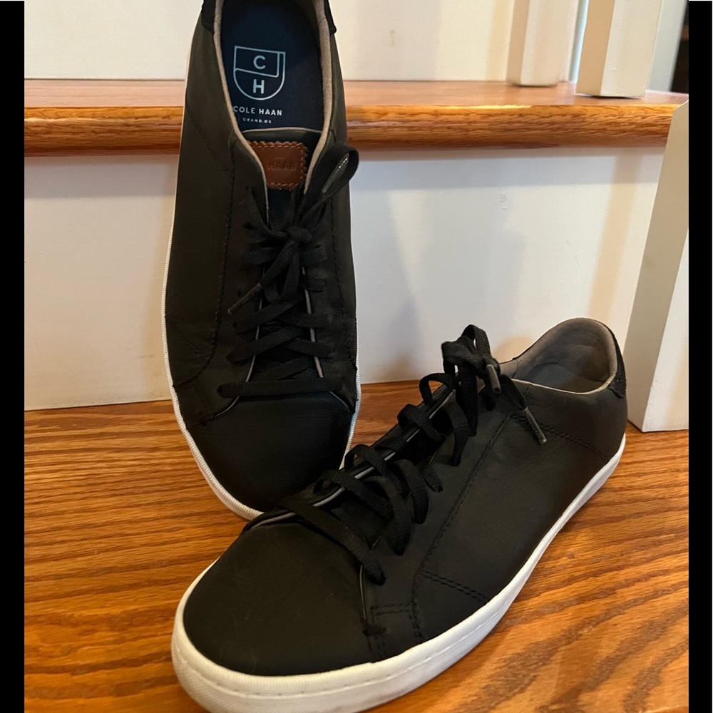 Cole Haan black tennis sneaker